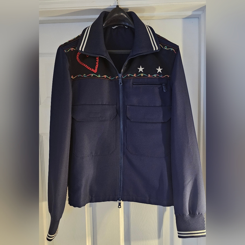 Valentino S.P.A. Virtual Runner Jacket Navy Two-way zipper closure Size 44(8)